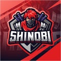 Shinobi esport mascot logo design