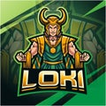 Loki esport mascot logo design