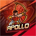 Apolo esport mascot logo design Royalty Free Stock Photo