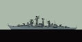 Project 61. Soviet navy Kashin class anti-submarine frigate.