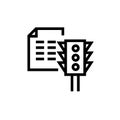 PROJECT STATUS icon in vector. Logotype