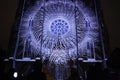 Projection mapping at St Ludmila Church in Prague