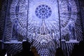 Projection mapping at St Ludmila Church in Prague