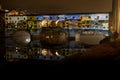 Projection show on Ponte Vecchio