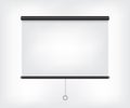 Projector blank screen Royalty Free Stock Photo