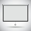Projector blank screen Empty Projection screen, Presentation board, blank whiteboard for conference