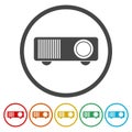 Projector icon vector Royalty Free Stock Photo