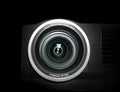 Projector lens - close up Royalty Free Stock Photo