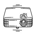 Projector Portable Icon. Doodle Hand Drawn or Outline Icon Style