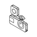 projector repair isometric icon vector illustration Royalty Free Stock Photo