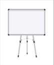 Projector Screen . Empty White Board Presentation Conference On The Wall. creen White Boad Presentation And Showing