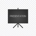 Projector screen icon. presentation sign. Vector illustration. Royalty Free Stock Photo