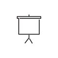 Projector screen icon. Vector illustration. Royalty Free Stock Photo