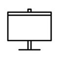 projector screen icon Royalty Free Stock Photo