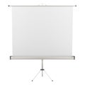 Projector screen with stand, 3D rendering Royalty Free Stock Photo