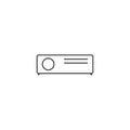Projector thin line icon. Projector Hand Drawn thin line icon Royalty Free Stock Photo