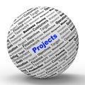 Projects Sphere Definition Means Programming Royalty Free Stock Photo