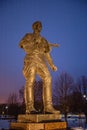 Soldier monument on Prokhorovskoye field in Prokhorovka village Russia