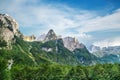 Prokletije mountains in Grebaje valley in Montenegro Royalty Free Stock Photo