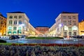 Prokurative square in Split evening view