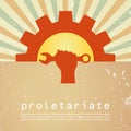 Proletariate vector poster