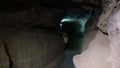 Cave, dungeon. Speleology, cave, dungeon, dark tunnel