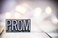 Prom Concept Vintage Letterpress Type Theme