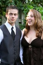 Prom Girl Laughing At Wary Date