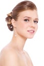 Prom make-up and hairdo Royalty Free Stock Photo