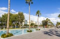 Promenade alley at Molos Park in center of Limassol, Cyprus