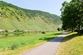 Promenade along Moselle river