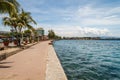 The promenade along Rizal Boulevard, City of Dumaguete, Negros Oriental, Philippines