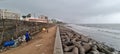 Promenade along the sea shore