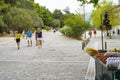 Promenade around base and to acropolis Athens