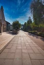 A promenade and a bicycle path near the compound of the first train station in Jerusalem