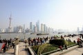 Promenade at the Bund in Shanghai, China Royalty Free Stock Photo