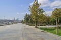 Promenade by Caspian sea at Baku Bulvar