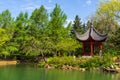 A promenade in Chinese gardens