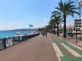 Promenade and coast, Nice, South of France Royalty Free Stock Photo