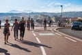 Promenade Cotiere in Nice, France.