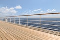 Promenade cruise ship deck. Royalty Free Stock Photo