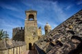 Promenade de gardien au chateau de l`Alcazar a Cordoue Royalty Free Stock Photo