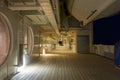 Promenade Deck at Night Royalty Free Stock Photo