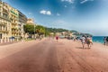 Promenade des Anglais, iconic walkway in Nice, Cote d'Azur, France Royalty Free Stock Photo