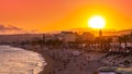 Promenade des Anglais in Nice, France. Nice is a popular Mediterranean tourist destination Royalty Free Stock Photo