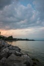 Desenzano del Garda waterfront on Lake Garda, Italy Royalty Free Stock Photo