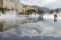 Promenade du Paillon in the french city of Nice