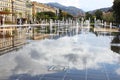 Promenade du Paillon in french city of Nice