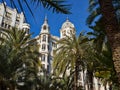 Promenade Explanada the main and famous tourist street Alicante Royalty Free Stock Photo