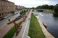 Promenade in Jelgava city, Latvia